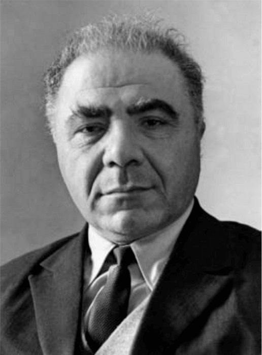 Portrait of Viktor Hambartsumyan, renowned Armenian scientist