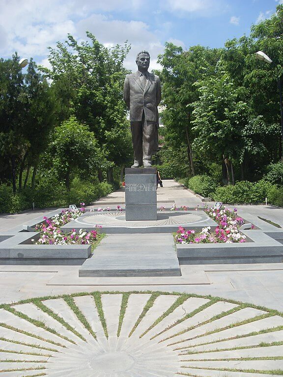 Statue of Viktor Hambartsumyan in Yerevan, Armenia